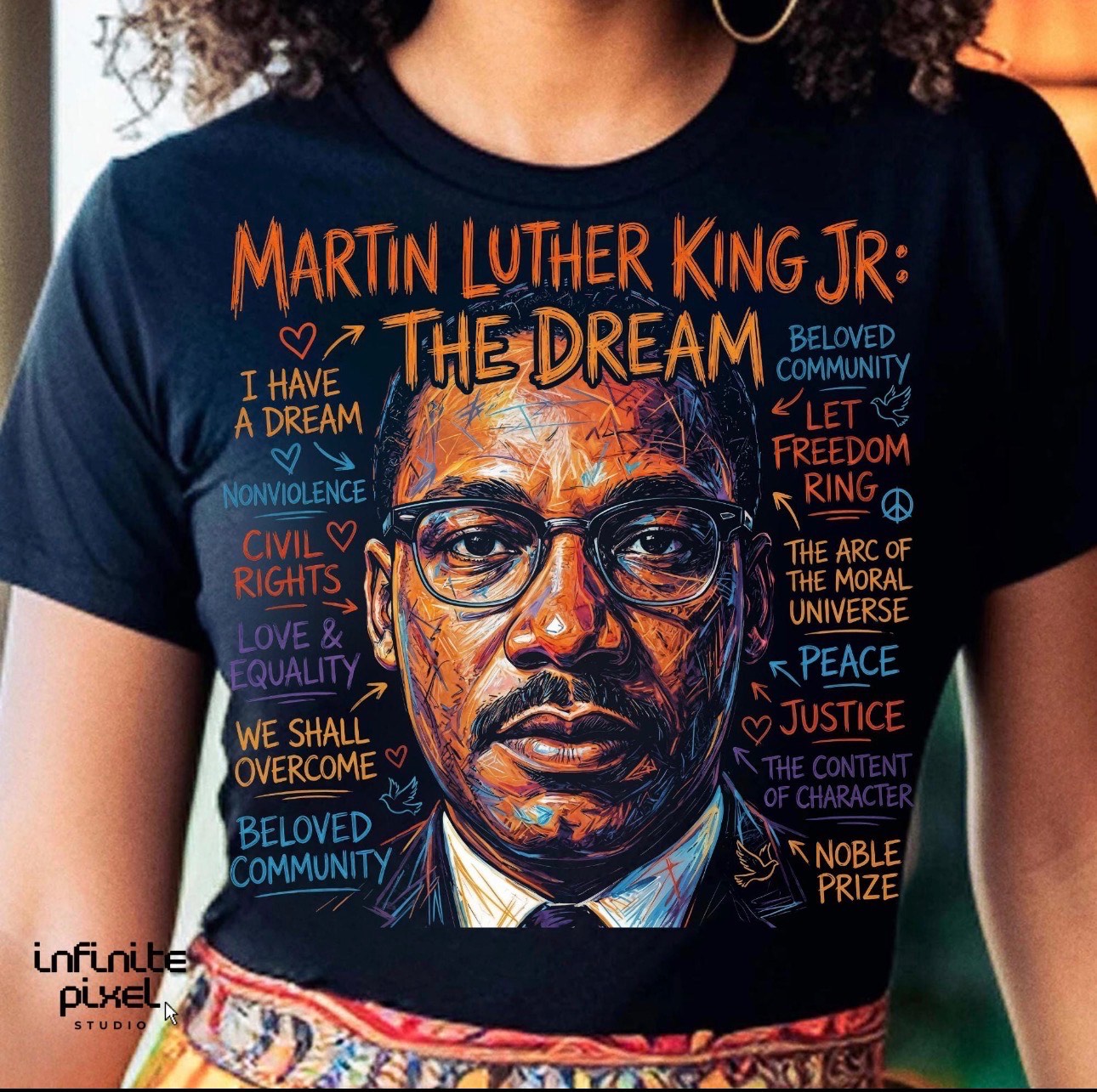 MLK “The Dream Lives On” Inspirational Graphic Tee
